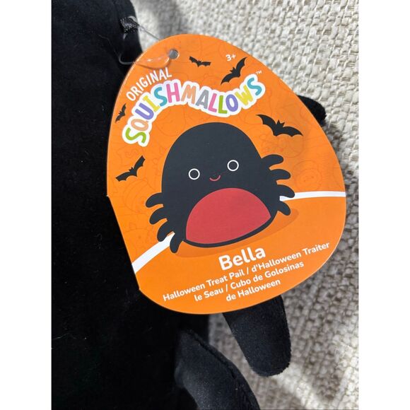 Squishmallows Bella The Spider trick-or-treat plush gift bag pale tote NWT’s - Picture 9 of 11